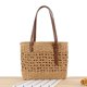 thumbnail image 1 of Zhuge Bolso de hombro tejido para mujer, bolso de mano tejido, bolso de mano tejido elegante para playa de verano, bolsos de hombro de 12,99 x 3,93 x 8,66 pulgadas (caqui), 1 of 4