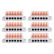 thumbnail image 4 of Conector de cable de cableado, 6 piezas Conectores de cable compactos Conductores de cableado universales Conectores de cable compactos Diseño elevado, 4 of 12