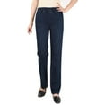 thumbnail image 2 of Jeans Women's Loose Large Size Elastic Waist Denim Straight Pants for Ladies Daily Wear, 2 of 2