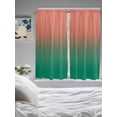 thumbnail image 3 of Red Green Ombre Living Room Curtains 2 Panel, Modern Art Gradient Orange Cafe Window Treatment, Extra Long Farmhouse Bedroom Bathroom Kitchen Curtains Drapes 104"x72", 3 of 6