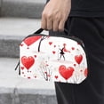 thumbnail image 2 of Valentine's Day USB Organizer Waterproof Oxford Cloth Hard Drive Case Small Travel Cable Box Organizer 5.9x9.44x3.14 in, 2 of 6