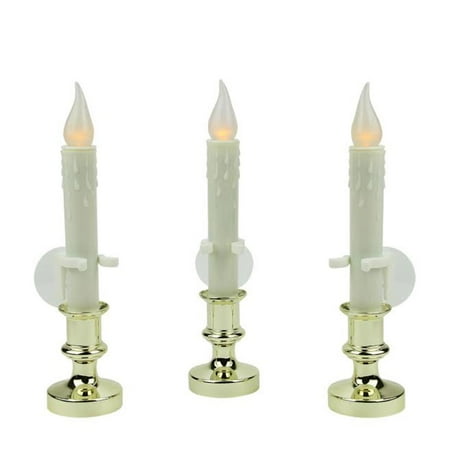 pack of 3 led battery operated flickering window christmas walmart christmas window candles