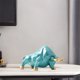 thumbnail image 4 of Toro Escultura Adorno Decorativo Vaca Feng Shui Estatuilla Estatua Green S con la cabeza hacia abajo Sunnimix estatua de escultura de escritorio, 4 of 7