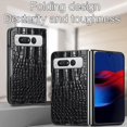 thumbnail image 6 of Compatible with Google Pixel Fold Case PU Leather Business Unique Fashion Protective Shock-Absorption Ultralight Luxury Cover for Men Women - Blue, 6 of 7