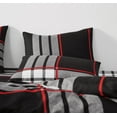 thumbnail image 4 of Truly Soft Danbury Plaid Microfiber 100% Microfiber Polyester  3 Piece King Comforter Set in Black Multi, All Season, Adult Size, OEKO-TEX Certified, 4 of 9
