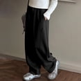 thumbnail image 3 of JLMSPLWG Teen Girl Wide Leg Sweatpants with Drawstring Tween Girl Straight Leg Sweatpants Girls Sports Soft Trouser Toddler Baggy Parachute Pants Kids Clothes, 3 of 5