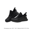 thumbnail image 4 of Zapatos de seguridad de trabajo ligeros, cómodos, con punta de acero para mujeres y hombres (40 negro) Ndcxsfigh Tenis De Mujer Tenis De Hombre, 4 of 7