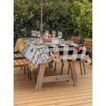 thumbnail image 2 of Outdoor Tablecloth with Umbrella Hole and Zipper, Fall Pumpkins Rectangle Table Cloth 60x84 Inch Waterproof Tablecloth, Thanksgiving Turkey Maple Buffalo Plaid Picnic Table Cover for Patio Camping, 2 of 7