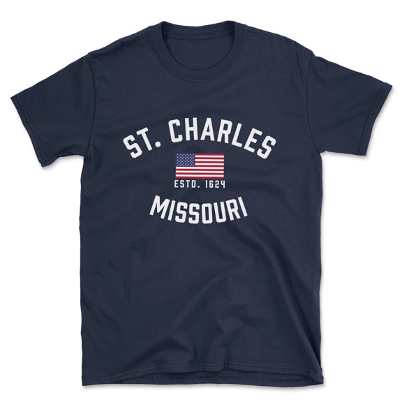 St. Charles Missouri Patriot Men's Cotton T-Shirt