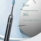 thumbnail image 4 of Cepillo de dientes eléctrico con 8 cabezales de repuesto | 6 modos de limpieza | Cepillo de dientes sónico recargable, resistente al agua IPX7 | Limpieza profunda que elimina 5 veces más man, 4 of 5