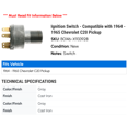 thumbnail image 2 of Ignition Switch - Compatible with 1964 - 1965 Chevy C20 Pickup, 2 of 2