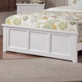 thumbnail image 3 of Madison King Size Wood Foundation Bed Frame with Matching Footboard in White, 3 of 7