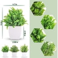 thumbnail image 2 of Der Rose 4 Pack Small Fake Plants Mini Artificial Faux Plants in Pots for Home Office Bedroom Living Room Decor, 2 of 6