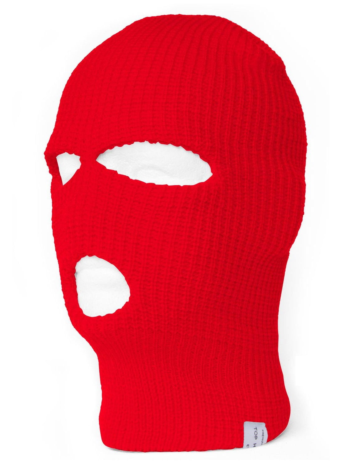 Red Three Holed Ski Mask 1pc
