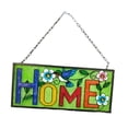 thumbnail image 4 of Front Door Sign,Welcome Sign Front Door Porch Home Decor Gift,Wall Hanging Metal Iron Sign Door Decoration,Decorative Round Wreaths Spring Decoration,Farmhouse Season Decor Rectangle Home Macarena Letrero de puerta delantera, 4 of 8