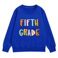 thumbnail image 5 of YunPes Fifth Grade Back to School Pullovers for Girls Colorful Funny Print Preppy Sweatshirts 3-13 Years Kids Graphic Tee Crewneck Tops, 5 of 7
