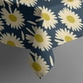 thumbnail image 5 of Darkblue Daisy Flower Yellow Centers Pattern Square Tablecloth,Waterproof Square Table Cover,Wipeable Spillproof Washable Table Cover for Home Kitchen Party Decor 60"x60"(152x152cm), 5 of 6