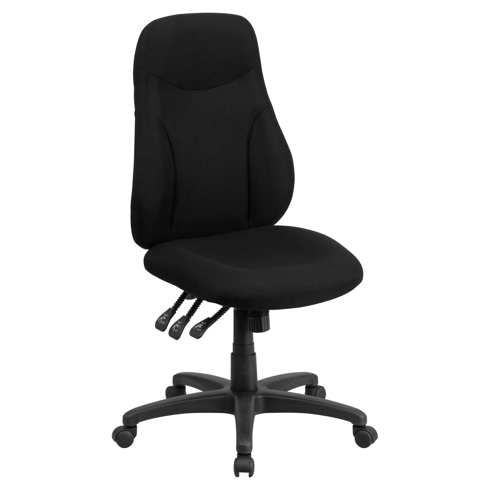 Flash Furniture High Back Black Fabric MultiFunctional Ergonomic