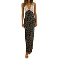 thumbnail image 1 of Coduop Women Deep V Neck Dress Floral Sleeveless Backless Cocktail Party Bodycon Long Dress, 1 of 9
