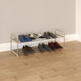 thumbnail image 5 of Somerset Home 2-Tier Shoe Rack for 10 Pairs Sneakers, Heels, Boots (Gray), 5 of 7