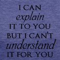 thumbnail image 3 of CafePress - I Can Explain It To You But... T Shirt - Womens Tri-blend T-Shirt, 3 of 4