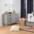 thumbnail image 4 of DaVinci Fairway Commode Double à 6 Tiroirs en Bois de Pin, Gris Cottage, 4 of 11