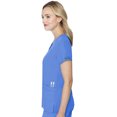 thumbnail image 5 of Med Couture Women's Scrub Top, Raglan Sleeves for Modern Fit, 6 Pockets 2-Way Stretch, Durable & Breathable Fabric - MC7425, 5 of 7