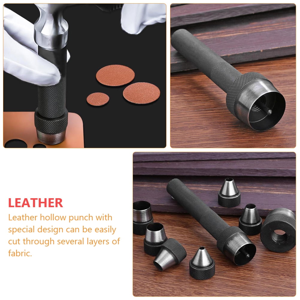 IFANLANDOR 1 Set Punch Down Tool Carbon Steel For Leatherworking And Artisans