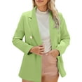 thumbnail image 2 of IMENGL Pocket long sleeve casual work coat lapel, Green 3XL, Size M-3XL, 2 of 9