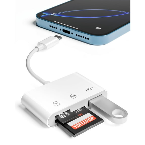 Lector de tarjetas SD Adaptador de tarjeta de memoria USB 3.0 tipo C YOFEEPOP