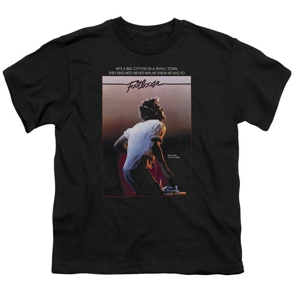 Footloose Poster Youth 18/1 T-Shirt Black