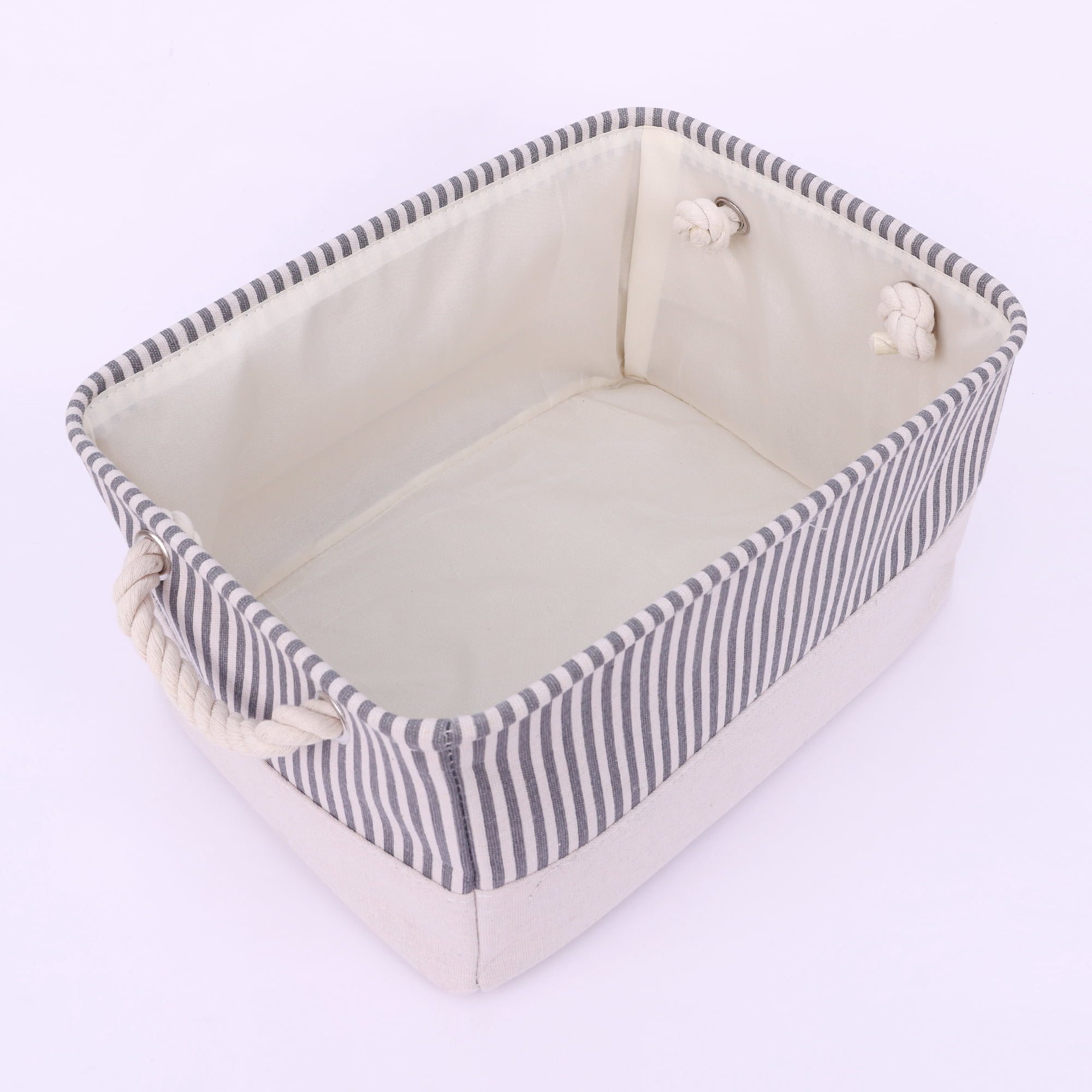 Unique Bargains Fabric Storage Cube Storage Bin Storage Basket Grey 14*10*6in