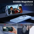 thumbnail image 2 of Designed for iPhone 13 Pro Max Case with Magnetic Invisible Stand Military Drop Protection Compatible with MagSafe Shockproof Matte Phone Case for iPhone 13 Pro Max 6.7 Inch 2021, Blue, 2 of 14