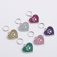 thumbnail image 5 of SPRING PARK 10Pcs Personalized Pet Cat Name Tags Heart Shaped Claw Dog ID Tag Collar Pendant Key Ring Bag Decor, 5 of 7