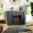 thumbnail image 5 of Bridgevine Home Washington 48 inch Fireplace with Mantel, No Assembly Required, Blue Denim and Whiskey Finish, 5 of 10