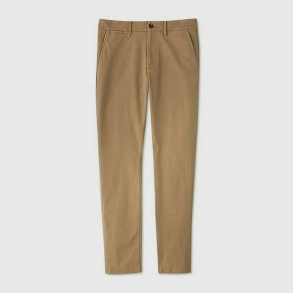 Men's Skinny Fit Chino Pants - Goodfellow  Co™ Tan 34x30
