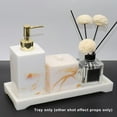 thumbnail image 4 of Bandeja de tocador Bandeja para joyas y perfumes Bandeja para almacenamiento de tanque de inodoro Bandeja de tocador de baño Blanco amarillo, 4 of 9