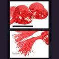 thumbnail image 5 of 1 Pair Reusable Sexy Breast Bra Tassel  Self Adhesive Womens Silicone Pasties Heart Shape Bra Nipple Covers Women Lingerie RED, 5 of 7