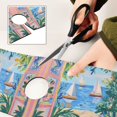 thumbnail image 6 of Yayeee Faucet Mat for Kitchen Sink 14.7" Diatomite Long Splash Guard Pad, Blue Seaside, 6 of 7