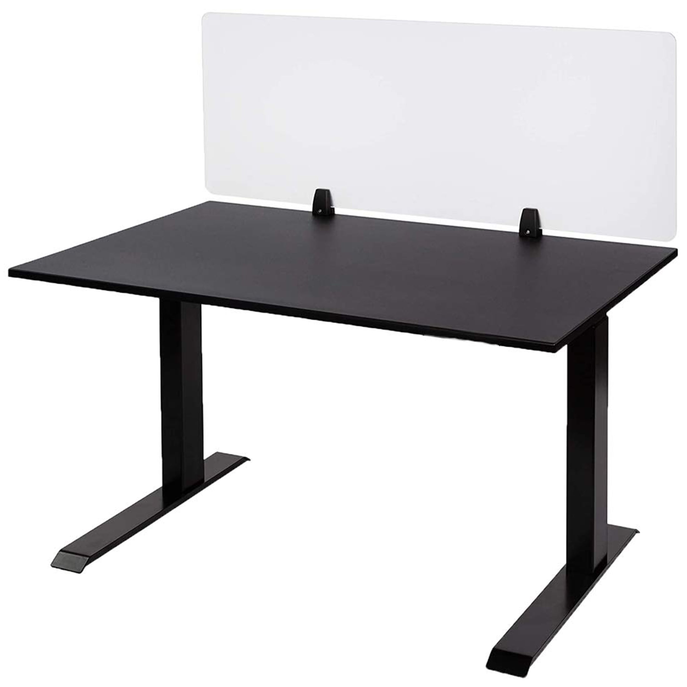 VANROUG 20 PCS Office Desk Partition Support Bracket,Desk Divider Clamp Brackets Shelf Clip Clamp Holder Screen Clip Holders,Desk Privacy Screen Clips Clamps Sneeze Guard Bracket Support 0-1/2" Panel