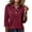 Wine-70609aa, variant on Trgacdwlo Polo Shirts Women Lapel Collared Button 3/4 Sleeve Tops for Women Lightweight Business Casual Plus Size Tunic Tops for Women