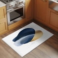 thumbnail image 2 of 2x3 Ft Entryway Area Rug, Navy Blue Yellow Art Kitchen Rug Runner Washable Floor Mat, Geometric Abstract Modern Art Non Slip Indoor Door Mat Throw Carpet for Bathroom Living Room Bedroom, 2 of 8