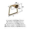 thumbnail image 6 of Amerock St. Vincent Champagne Bronze Closed Towel Ring, 6 of 8