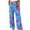 Blue, variant on Hvogkswy Lounge Pants for Women Drawstring High Waist Loose Wide Leg Pants Soft Comfy Daily Casual Home Pants with Pockets