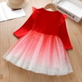 thumbnail image 6 of Esaierr Kids Girls Winter Dress Toddler Tulle Cotton Dresses Long Sleeve Dresses for 2-10Y, 6 of 6