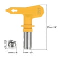 thumbnail image 3 of 2 Packs Reversible Spray Tips for Airless Sprayer 311 Paint Spray Nozzle Tips Sprayer Machine Parts, Yellow, 3 of 6