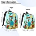 thumbnail image 4 of Daiia African Women Vintage Canvas Backpack for Men and Women ,Hiking Backpack,Travel Laptop Bag for School,Large Capacity Backpack, 4 of 8