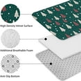 thumbnail image 5 of Dark Green Christmas Tree Pattern Bathroom Rugs Sets 3 Piece,Toilet Cover Set,Absorbent Non Slip Bathroom Mats Sets with U-Shaped Contour Rug Toilet Rug Set, 5 of 5