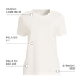 thumbnail image 4 of Lands' End Women's Petite Relaxed Supima Cotton Crew Neck T-Shirt, 4 of 5
