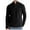 Black, variant on Bulk T Shirts Male Sweater Stand Up Collar Solid Color Business Casual Knit Sweater